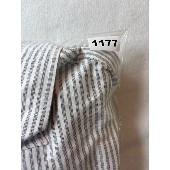 Ralph Lauren Classic Fit Striped Button-Down Shirt Mens XL-TG- Gray & White - Picture 11 of 11